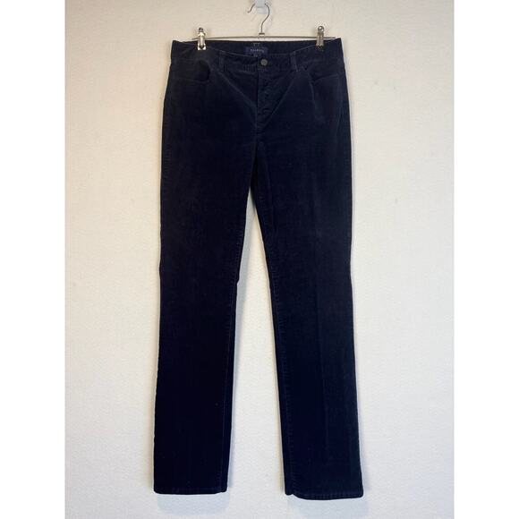 Talbots Navy Blue Corduroy Pants Sz 10 Heritage Straight Leg Classic - Picture 1 of 8